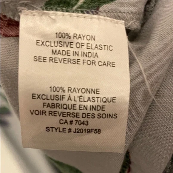 Women’s Patrons of Peace Grey & Floral Midi Dress Size Medium - Picture 7 of 8